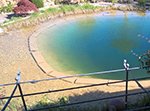 Schwimmteich Toscana nach 12 Monat.<br />Behandelt mit Oberflächenwasser, Stabilisierung und Schlammabbau.