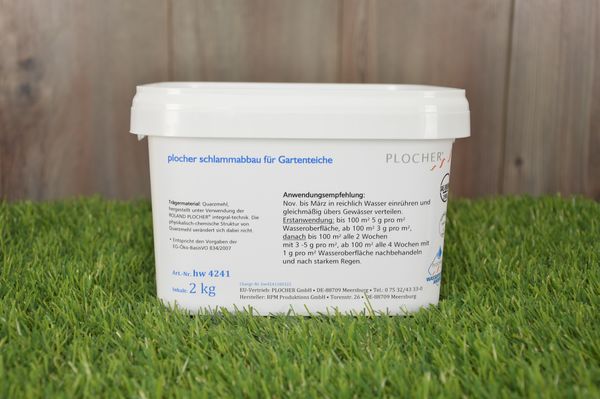 Plocher Schlammabbau für Gartenteich