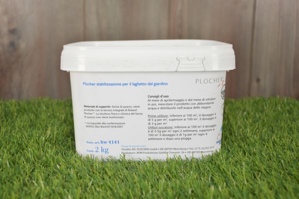 Plocher Stabilizzazione laghetto giardino 2kg it 
