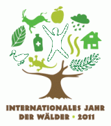 Logo Internationales Jahr der Wälder